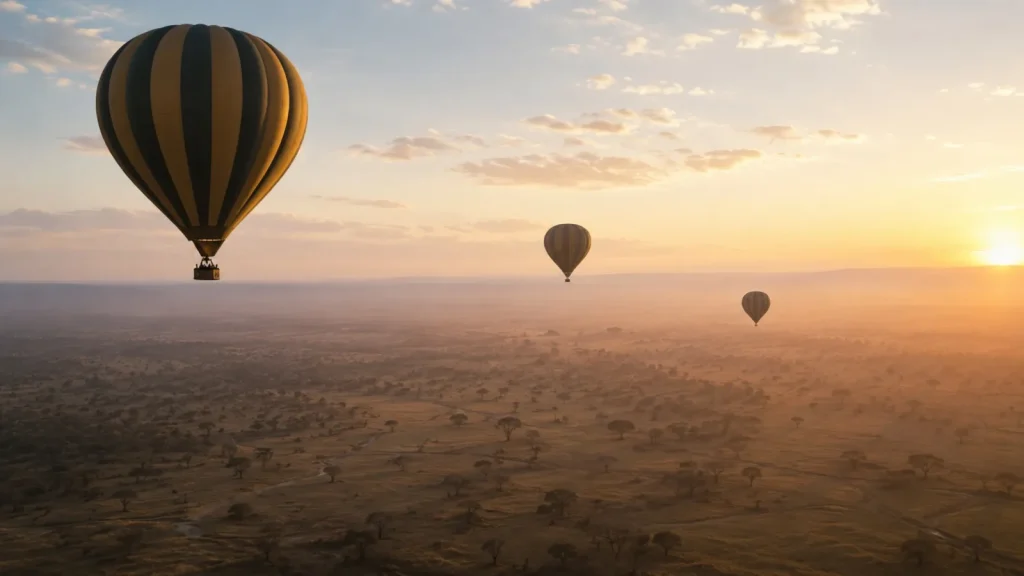 Hot Air Balloons Over Savannah