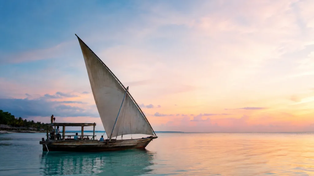 Zanzibar Dhow At Dusk