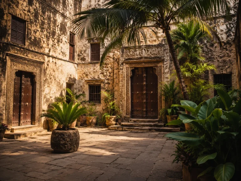 Zanzibar Stone Town Courtyard