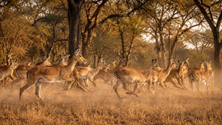 Impala Herd Motion