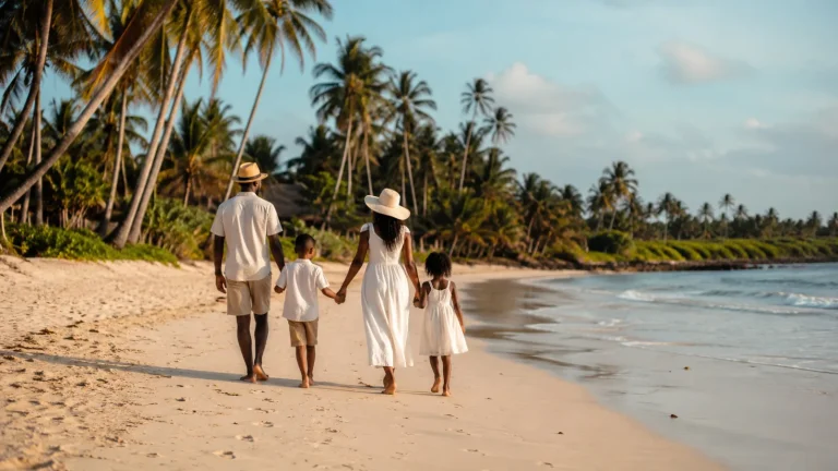 Family Beach Walk