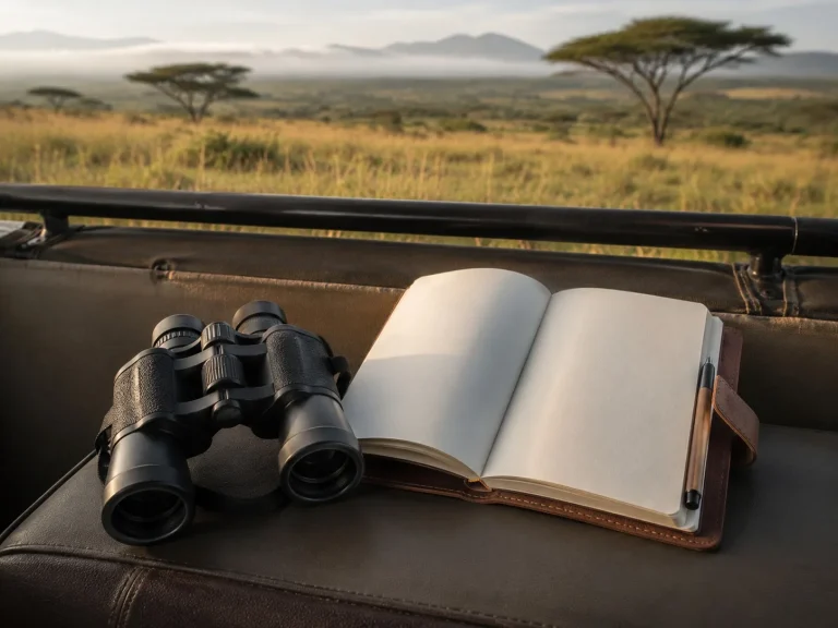 Binoculars And Field Guide