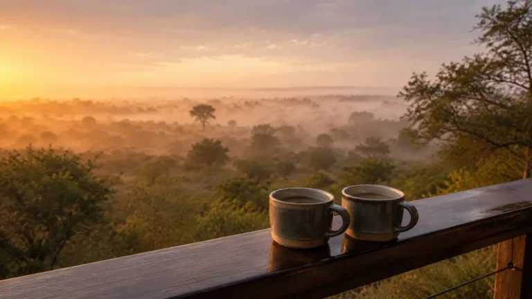 Lodge Coffee At Dawn